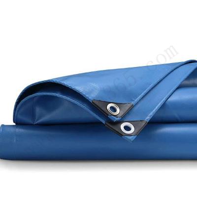 天悦 篷布 5×5m  蓝色夹网布 厚0.75mm、耐磨、抗拉、耐酸碱、耐高温、阻燃、防渗水、带加强筋、网布规格1500D*1500D*28*31。耐寒、（含检测费用）