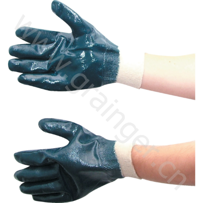 TUFFSAFE 重型防刺丁腈橡胶涂层手套(蓝色)