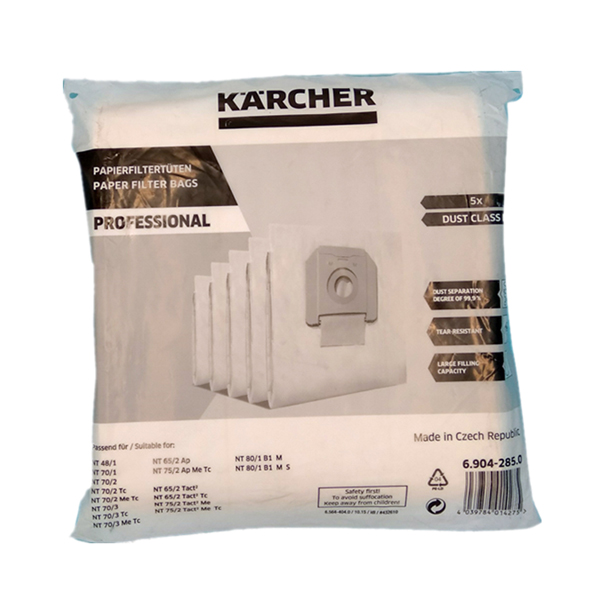 卡赫KARCHER 适用型号NT65/2 吸尘器布袋 (单位：个)