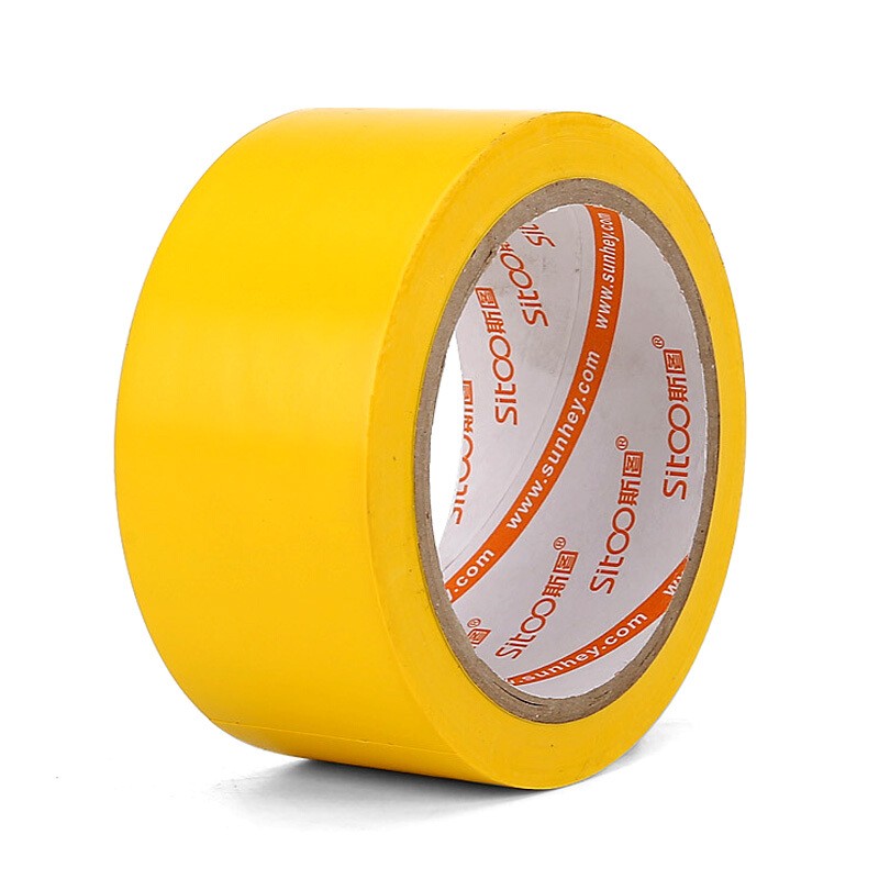 欧唛 欧唛 4.8厘米 警示胶带PVC斑马线安全警示胶带 黄色 6个/筒（单位：套）
