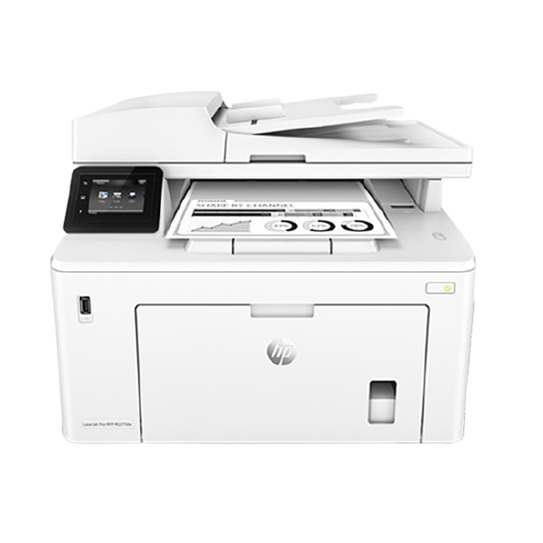 惠普HP LaserJet Pro MFP M227fdw A4打印复印扫描传真有线无线+输稿器+ 双面打印 黑白激光一体机 (单位：台)